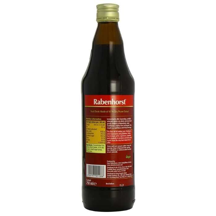 Rabenhorst - Prune Juice Drink, 750ml - back