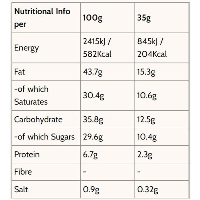 Raw Halo - Mylk + Salted Caramel Organic Raw Chocolate, 35g - back