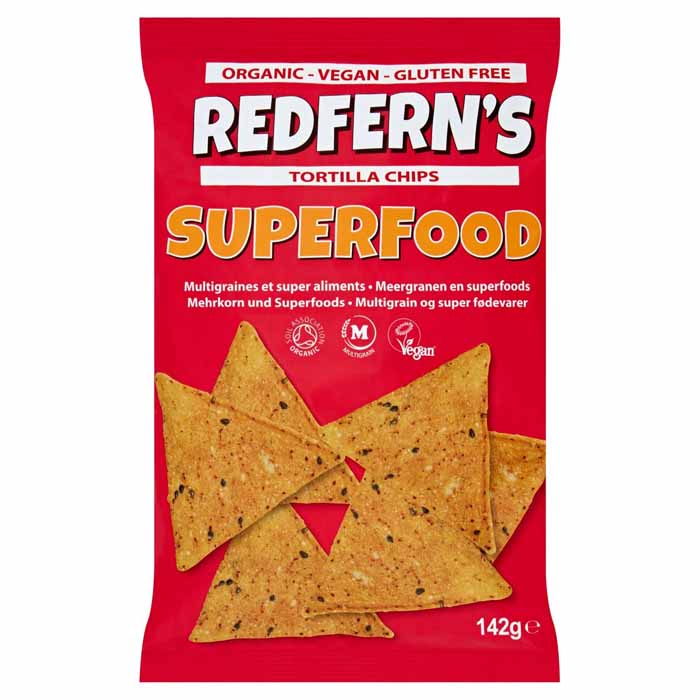 Redferns - Organic Multigrain Tortilla Chips - Superfood (1-Pack), 142g