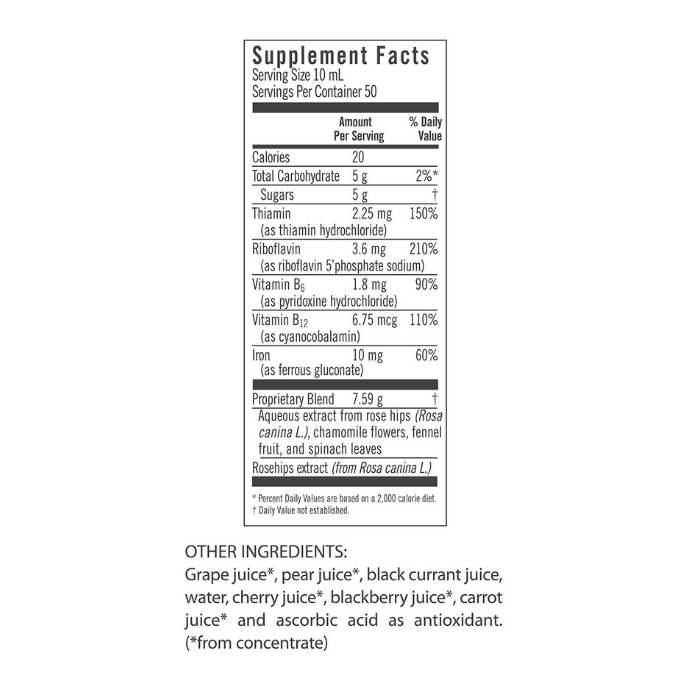 Salus Haus - Floravital Floradix Liquid Iron & Vitamin Formula | Multiple Sizes - PlantX UK