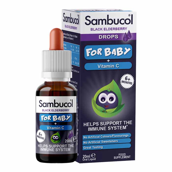 Sambucol Black Elderberry - For Baby - Drops (20ml)