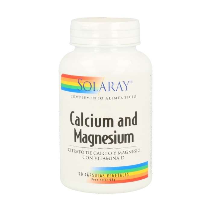 Solaray - Calcium Magnesium Citrate with Vitamin D, 90 Capsules - front