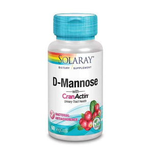 Solaray - D-Mannose with CranActin 1000mg, 60 Capsules