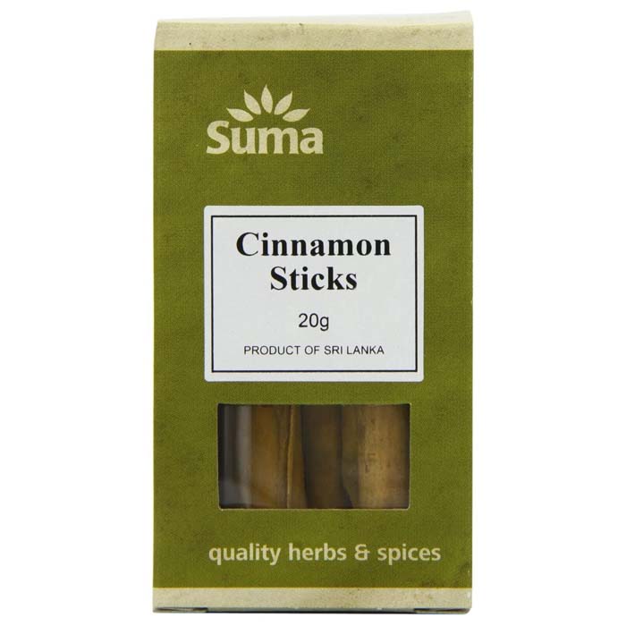 Suma Wholefoods - Cinnamon Sticks, 20g