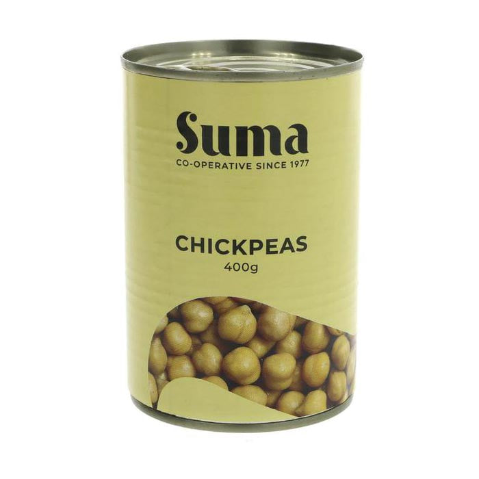 Suma Wholefoods - Organic Chickpeas in Filtered Water, 400g