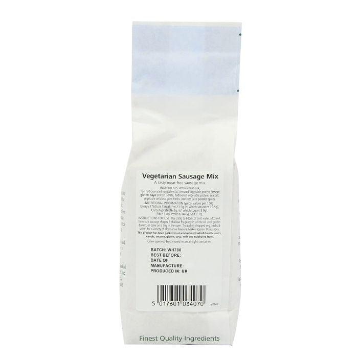 Suma Wholefoods - Vegetarian Sausage Mix, 350g - back