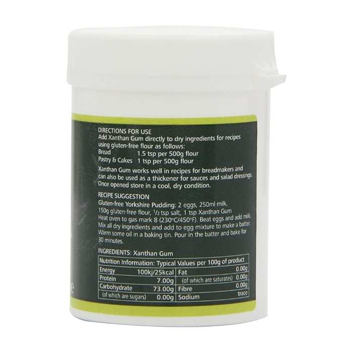 Suma Wholefoods - Xanthan Gum, 100g - Back