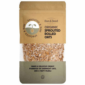 Sun & Seed - Organic Sprouted Naked Rolled Oats, 250g