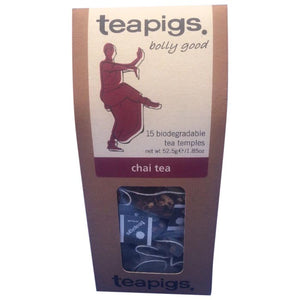 Teapigs - Chai Tea Biodegradable Tea Temples, 15 Bags