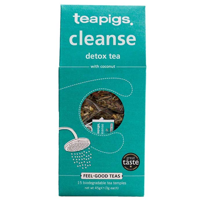 Teapigs - Cleanse Detox Biodegradable Tea Temples, 15 bags