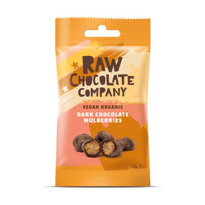 Raw Chocolate Company - Organic Raw Chocolate Mulberries, 28g | Multiple Sizes