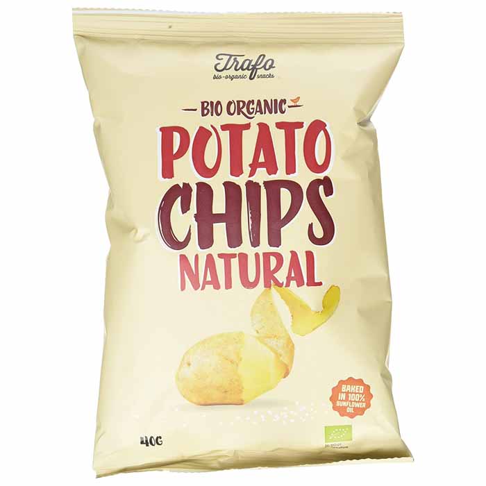 Trafo - Organic Crisps, Salted 40g Pack of 15