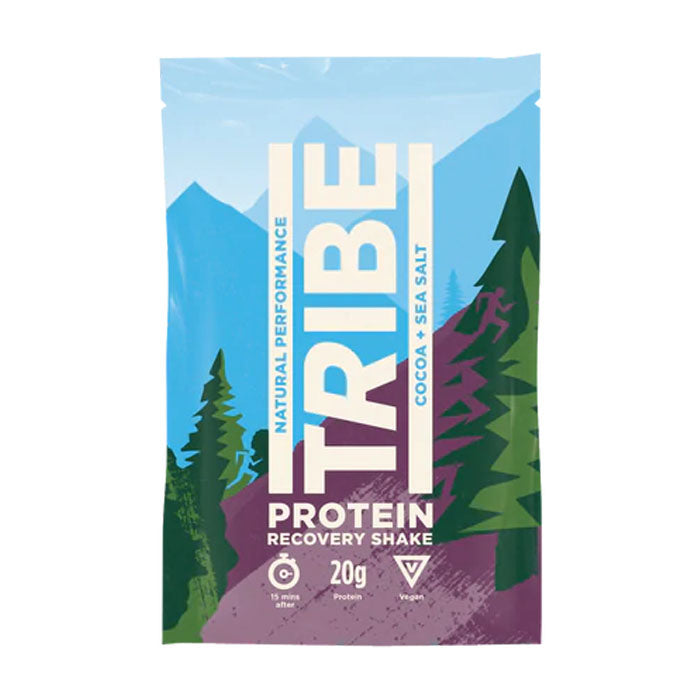 Tribe - Protein Shake Sachet - Cocoa + Sea Salt, 12x38g