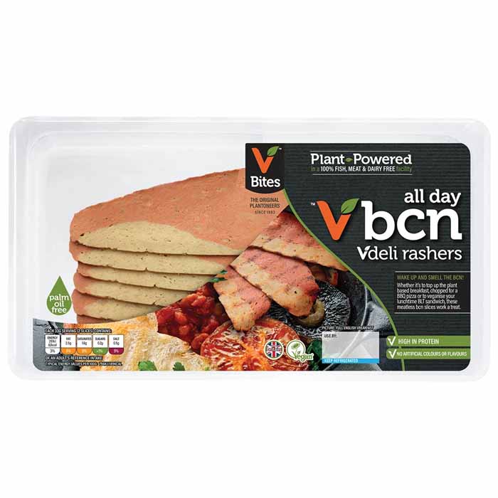 Vbites - Vegetarian All Day Bcn Vdeli Streaky Rashers, 115g