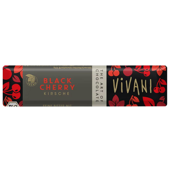 Vivani - Organic Black Cherry Chocolate Bar, 35g